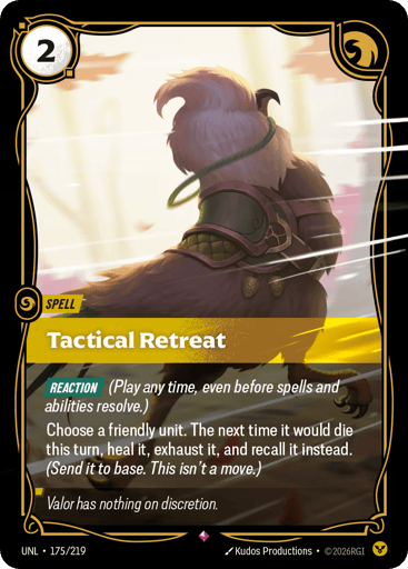 Tactical Retreat - Riftbound TCG UNL #175