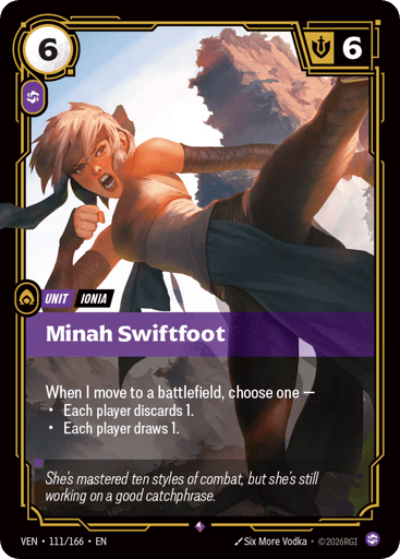 Minah Swiftfoot - Riftbound TCG VEN #111