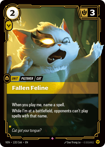 Fallen Feline - Riftbound TCG VEN #132