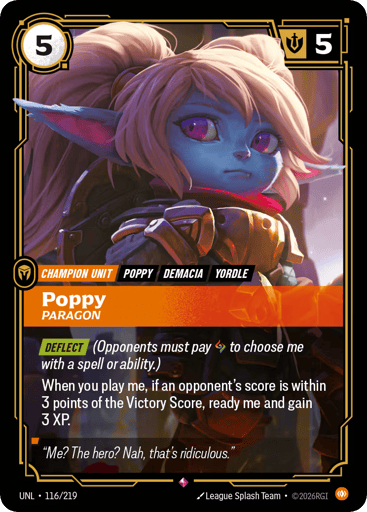Poppy, Paragon - Riftbound TCG UNL #116