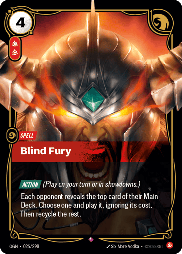 Blind Fury - Riftbound TCG OGN #25