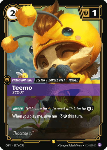 Teemo, Scout - Riftbound TCG OGN #197a