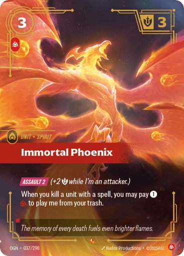 Immortal Phoenix - Riftbound TCG OGN #37