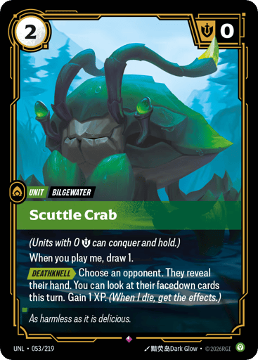 Scuttle Crab - Riftbound TCG UNL #53