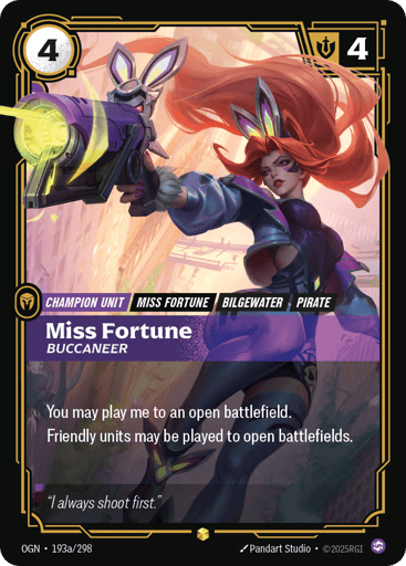 Miss Fortune, Buccaneer - Riftbound TCG OGN #193a