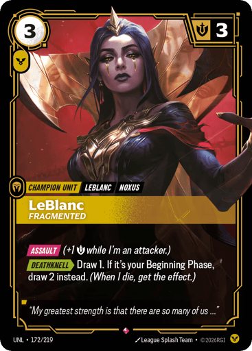 Leblanc, Fragmented - Riftbound TCG UNL #172