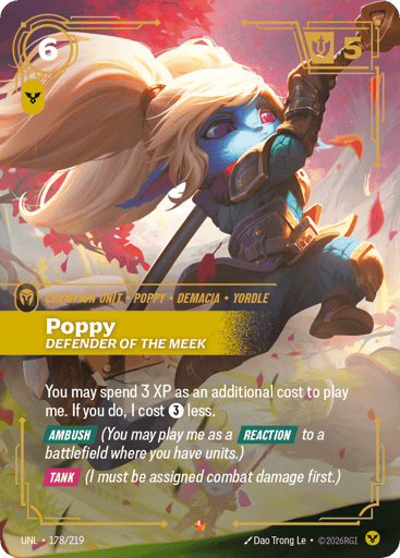 Poppy, Defender Of The Meek - Riftbound TCG UNL #178