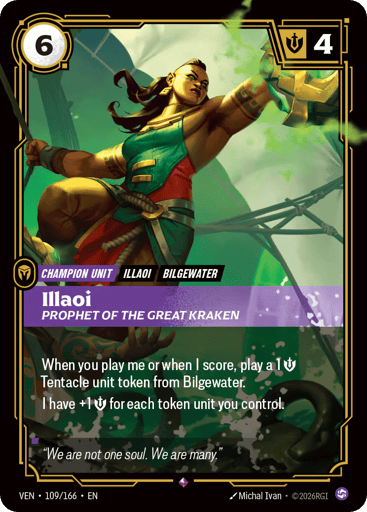 Illaoi, Prophet Of The Great Kraken - Riftbound TCG VEN #109