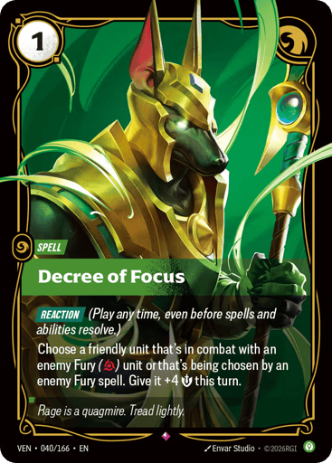 Decree Of Focus - Riftbound TCG VEN #40