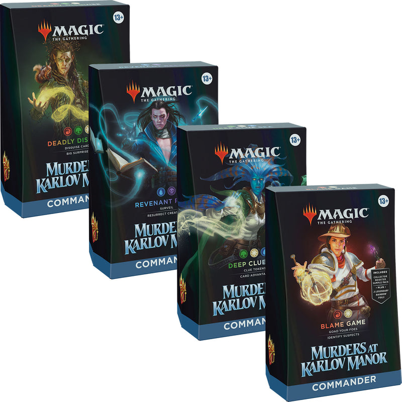 MTG - Murders at Karlov Manor Commander Deck - Set of 4