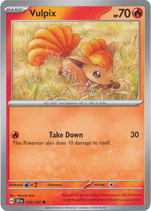 SSP - Vulpix - 016/191