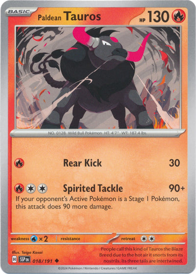 SSP - Paldean Tauros - 018/191