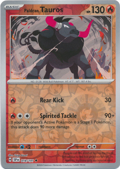 SSP - Paldean Tauros - 018/191