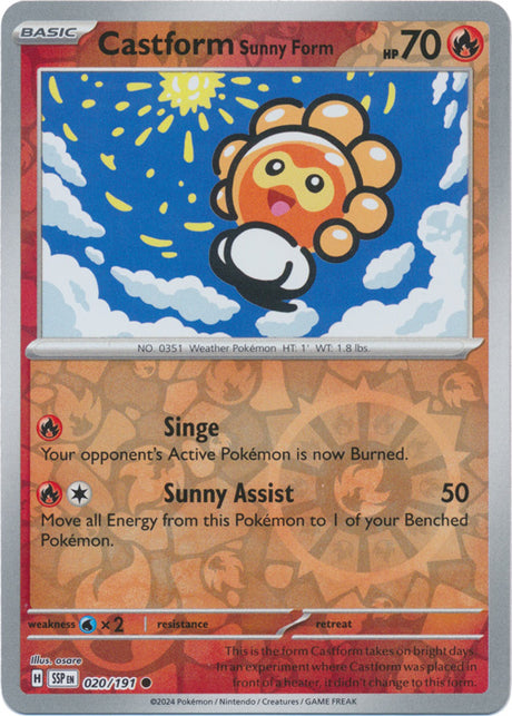 SSP - Castform Sunny Form - 020/191