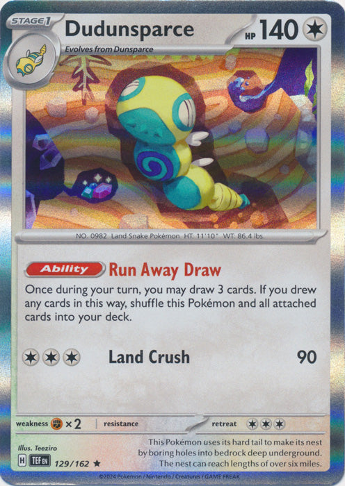 Dudunsparce - 129/162