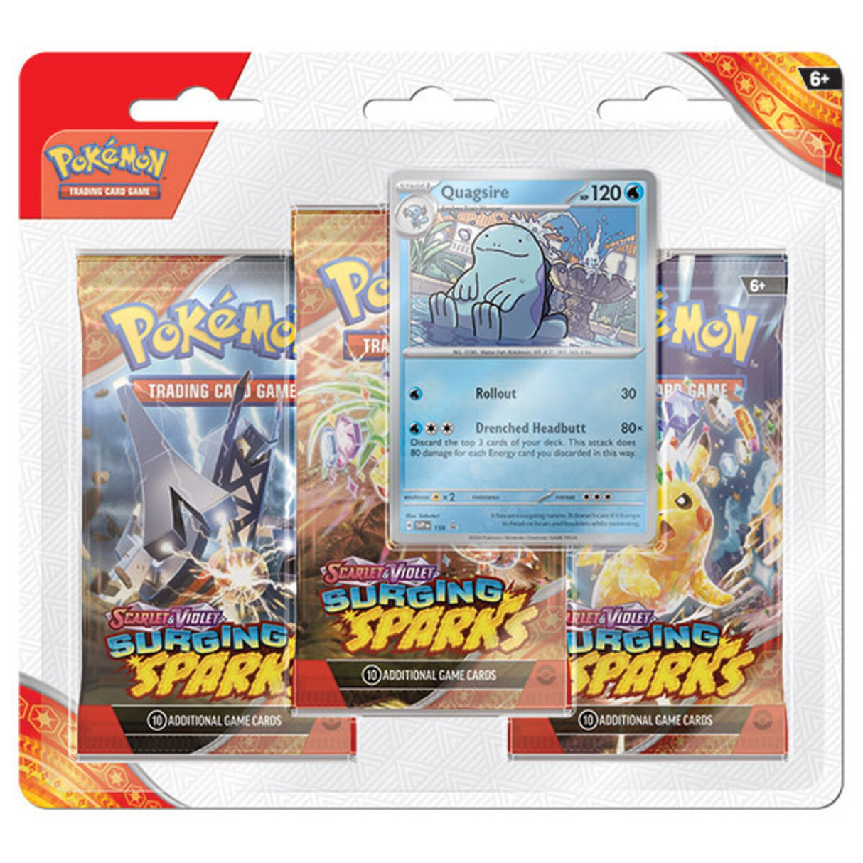 Pokémon TCG - Surging Sparks - 3-Booster Blister