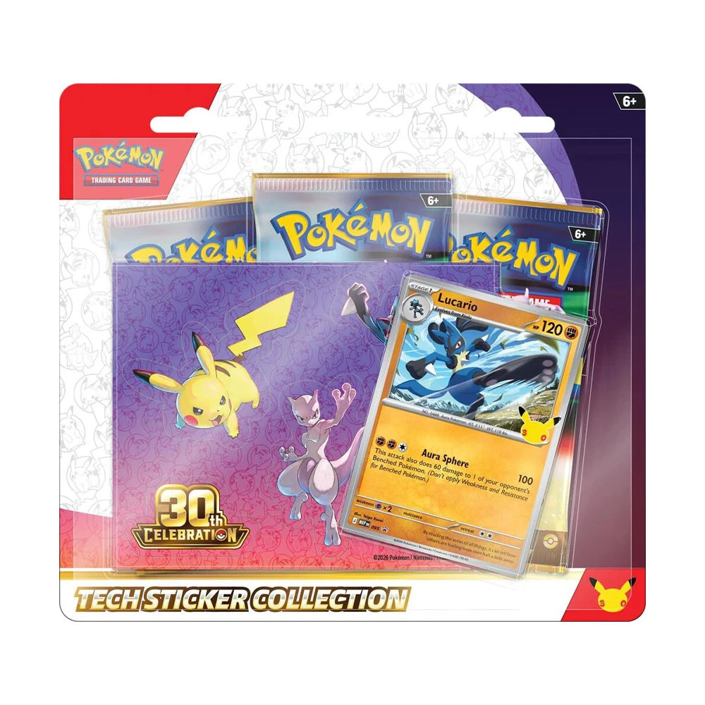Pokemon TCG: 30th Celebration- Tech Sticker Collection (Limitado a 1 por persona)
