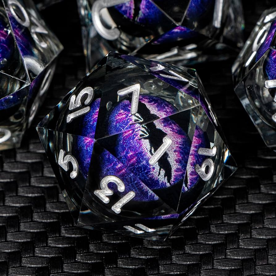 Dice Set - Liquid Core: Dragon Eyes