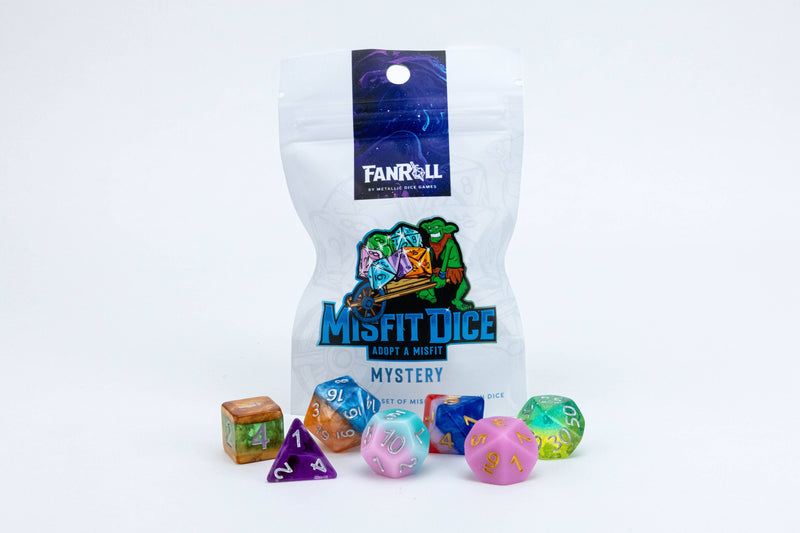 Mystery Misfit Resin Polyhedral Dice Set