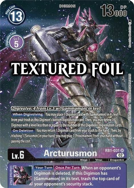 Arcturusmon (Textured Alternate Art) - RB1-031