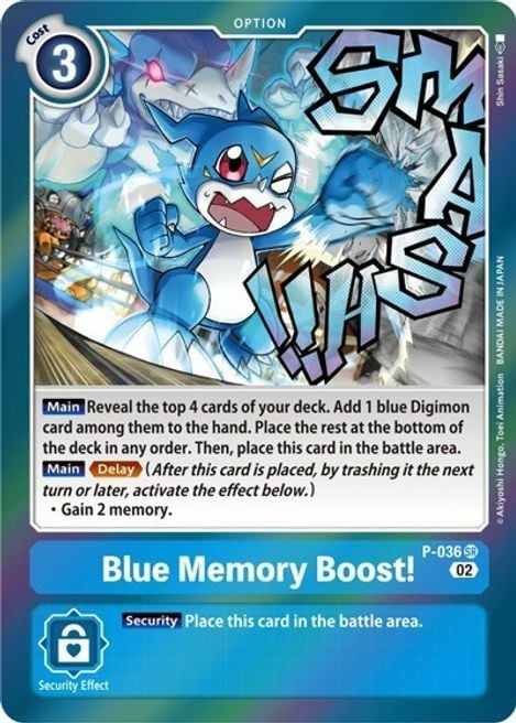 Blue Memory Boost! (Resurgence Booster Reprint) - P-036