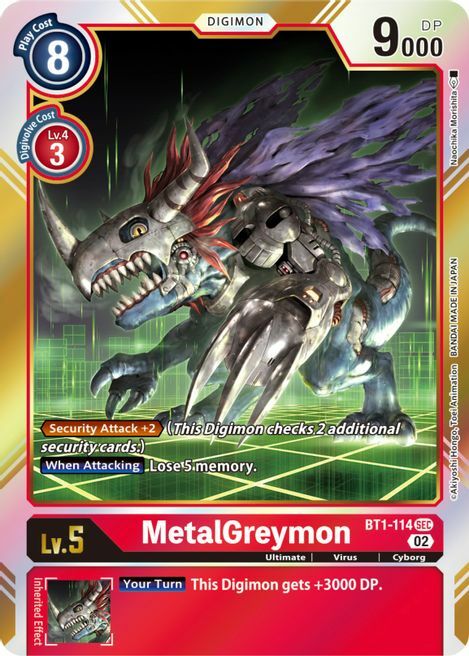 MetalGreymon (Resurgence Booster Reprint) - BT1-114