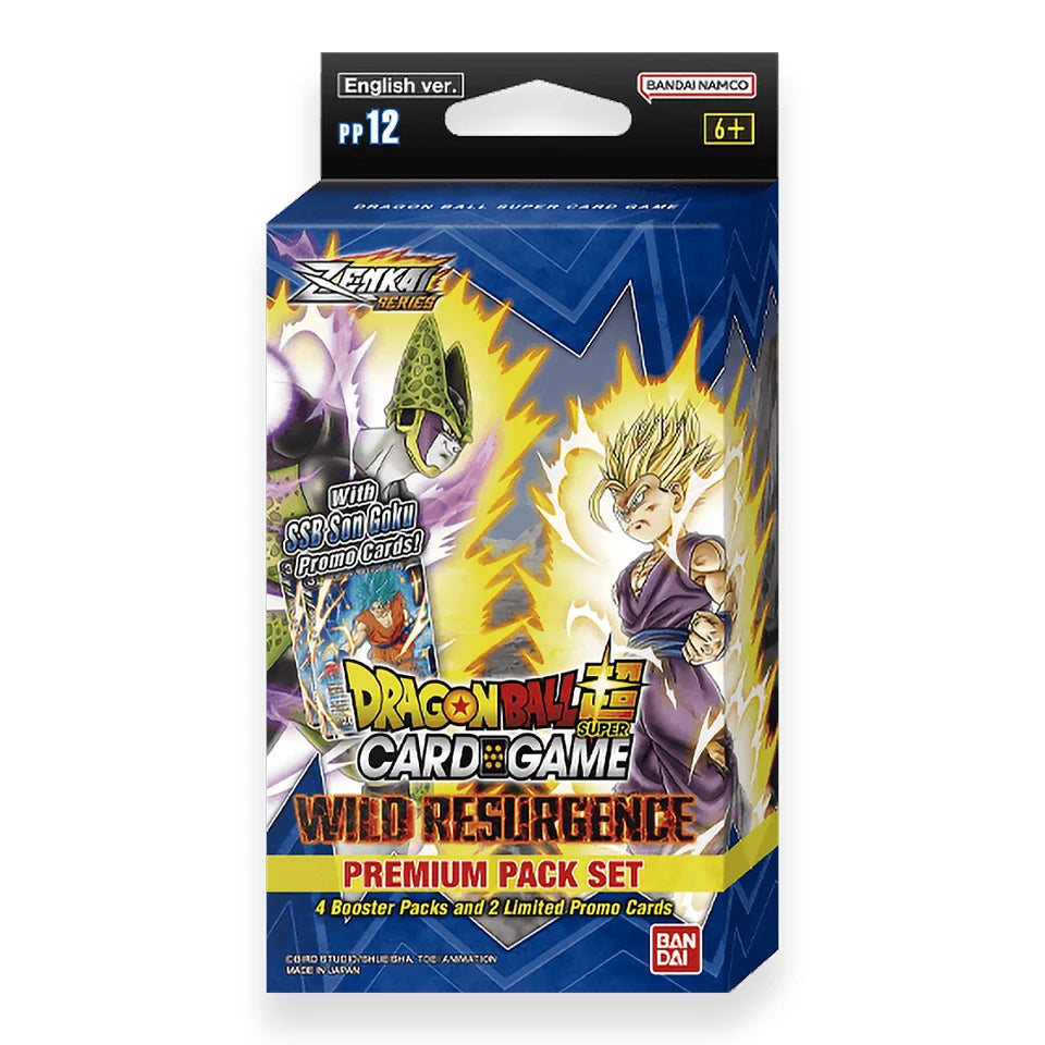 Dragon Ball Super CG: Zenkai - Wild Resurgence PP12 Premium Pack Set