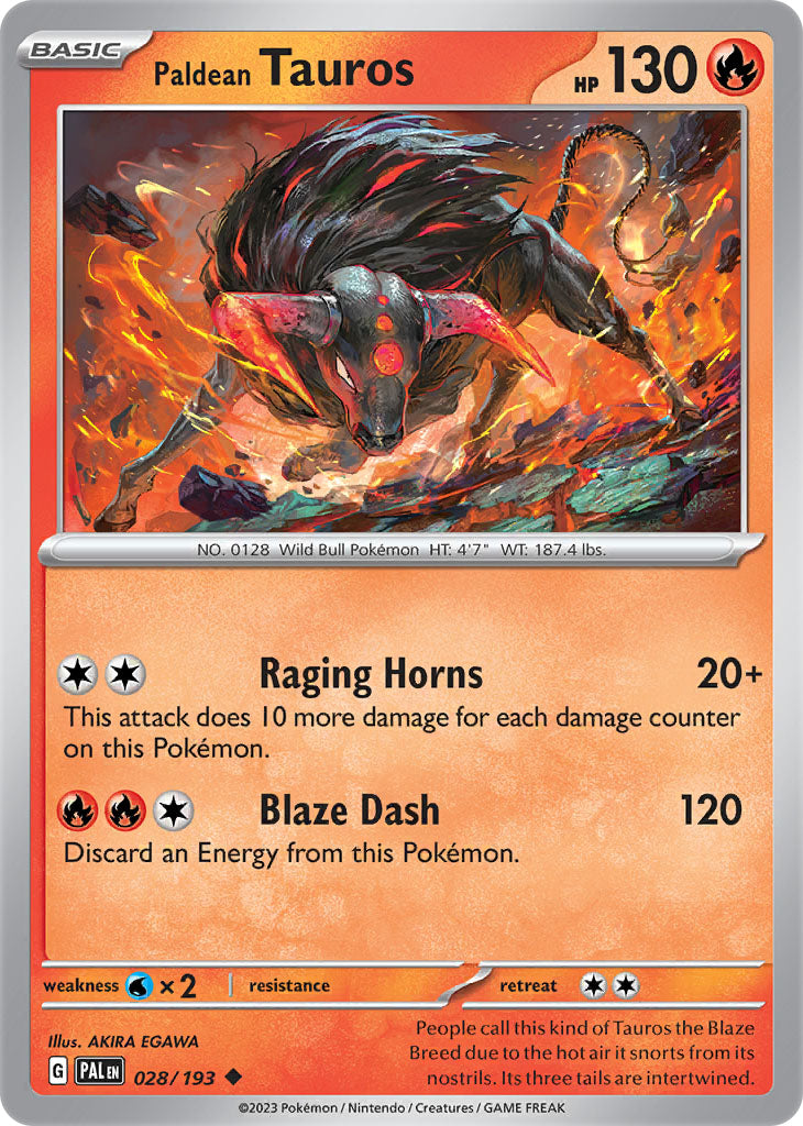 Paldean Tauros - 028/193