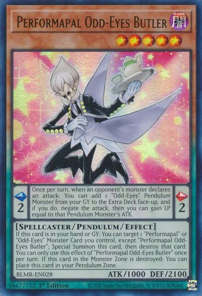 Performapal Odd-Eyes Butler - BLMR-EN028