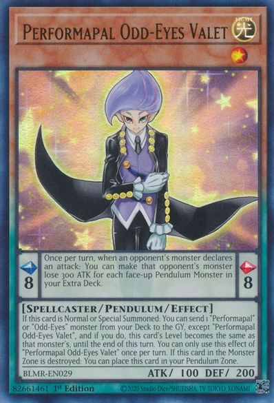 Performapal Odd-Eyes Valet - BLMR-EN029