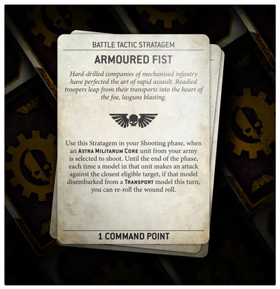 Astra Militarum Datacards
