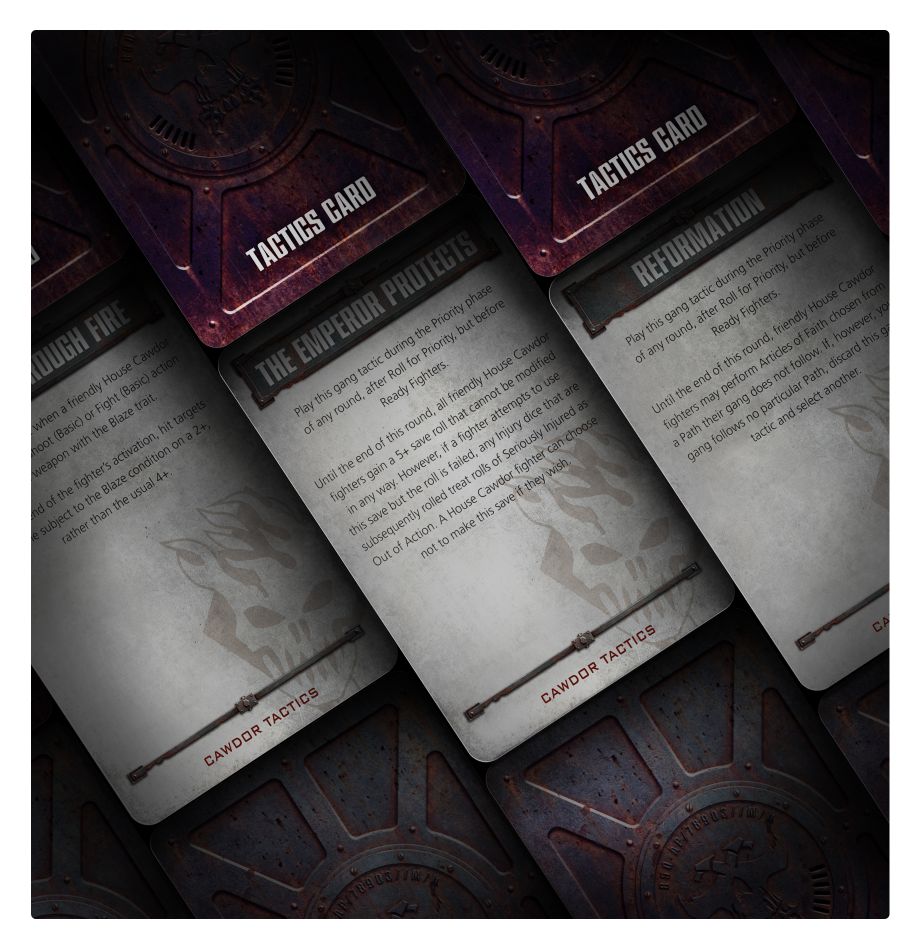 Necromunda Cawdor Gang Tactics Cards