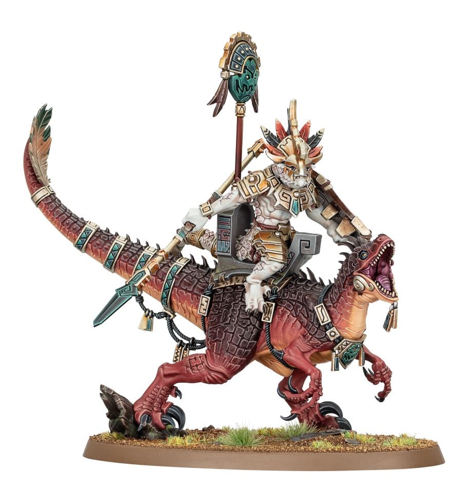 Seraphon: Saurus Scar-Veteran on Aggradon