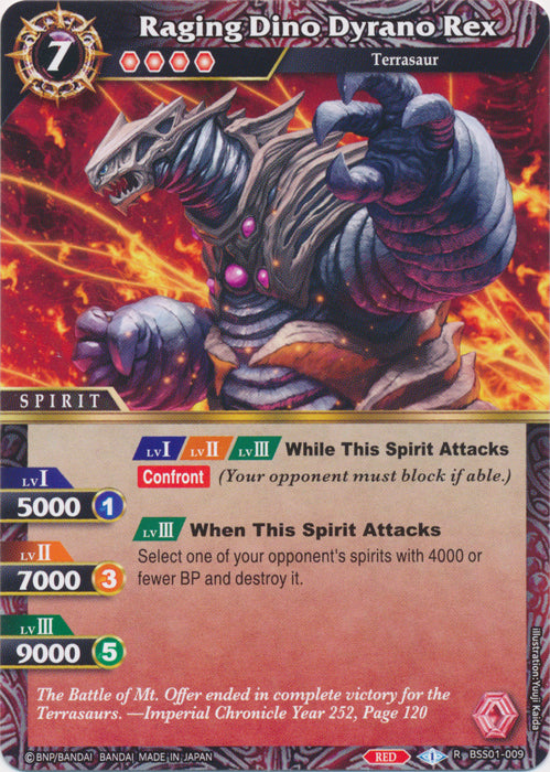 Raging Dino Dyrano Rex - BSS01-009