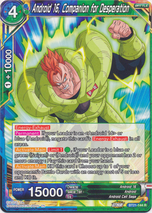 Android 16, Companion for Desperation - BT21-144