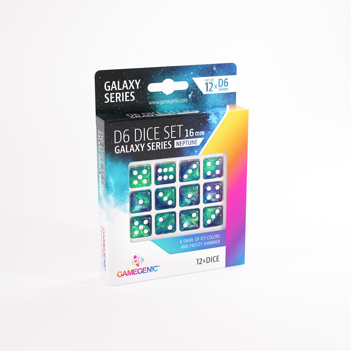 Gamegenic - Galaxy Series D6 Dice Set 16 mm (12 pcs)