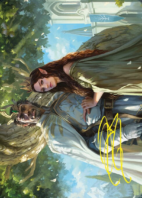 ALTC - Aragorn and Arwen, Wed Art Card