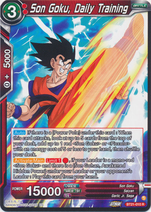 Son Goku, Daily Training - BT21-010