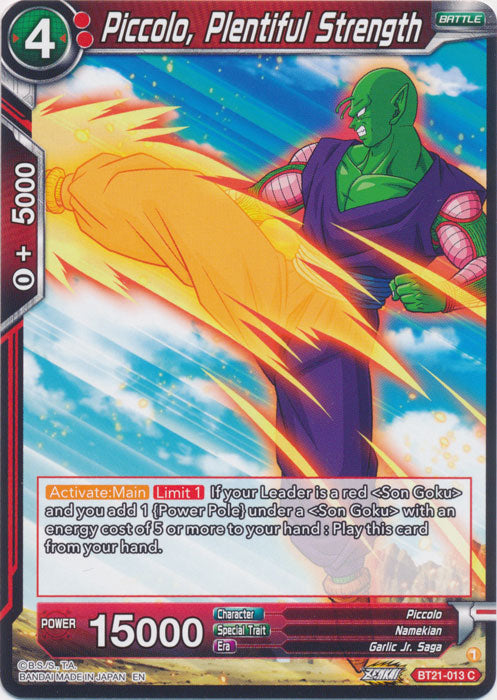 Piccolo, Plentiful Strength - BT21-013