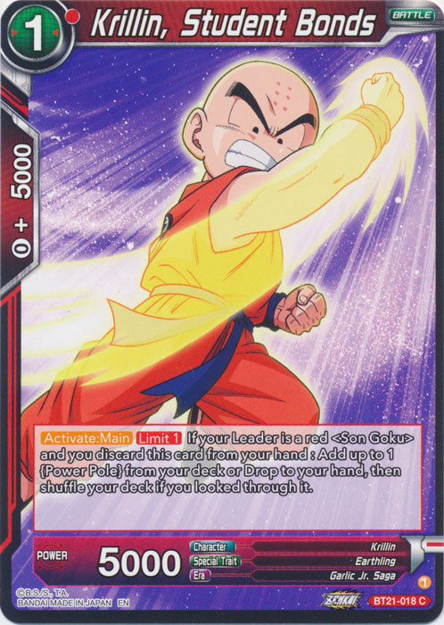 Krillin, Student Bonds - BT21-018