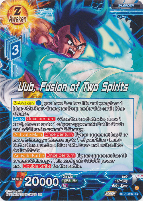 Uub, Fusion of Two Spirits - BT21-036