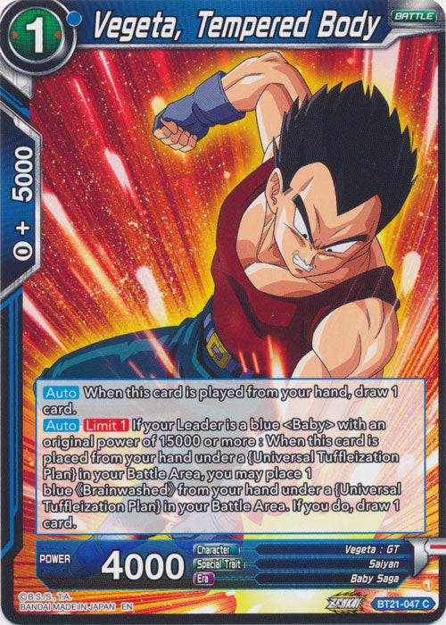 Vegeta, Tempered Body - BT21-047