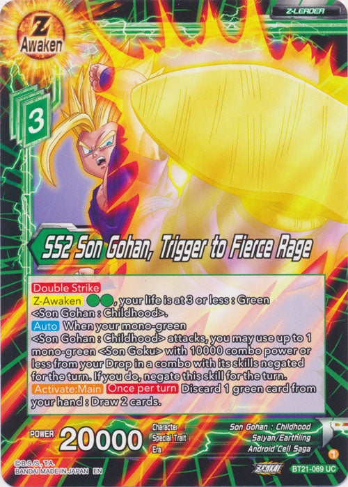 SS2 Son Gohan, Trigger to Fierce Rage - BT21-069