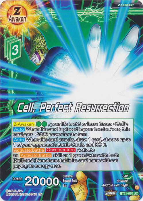 Cell, Perfect Resurrection - BT21-070