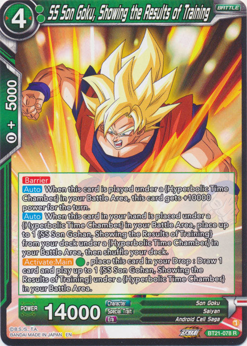 SS Son Goku, Showing the Results of Training - BT21-078