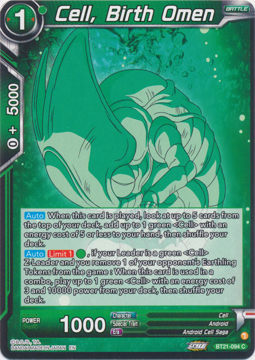 Cell, Birth Omen - BT21-094