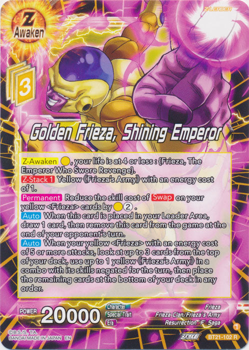 Golden Frieza, Shining Emperor - BT21-102