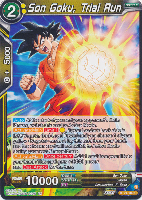 Son Goku, Trial Run - BT21-109