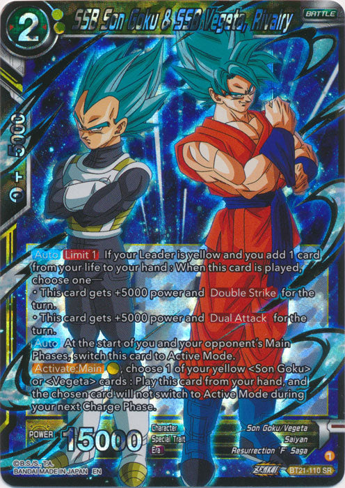 SSB Son Goku & SSB Vegeta, Rivalry - BT21-110