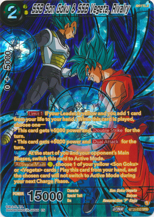 SSB Son Goku & SSB Vegeta, Rivalry (SPR) - BT21-110